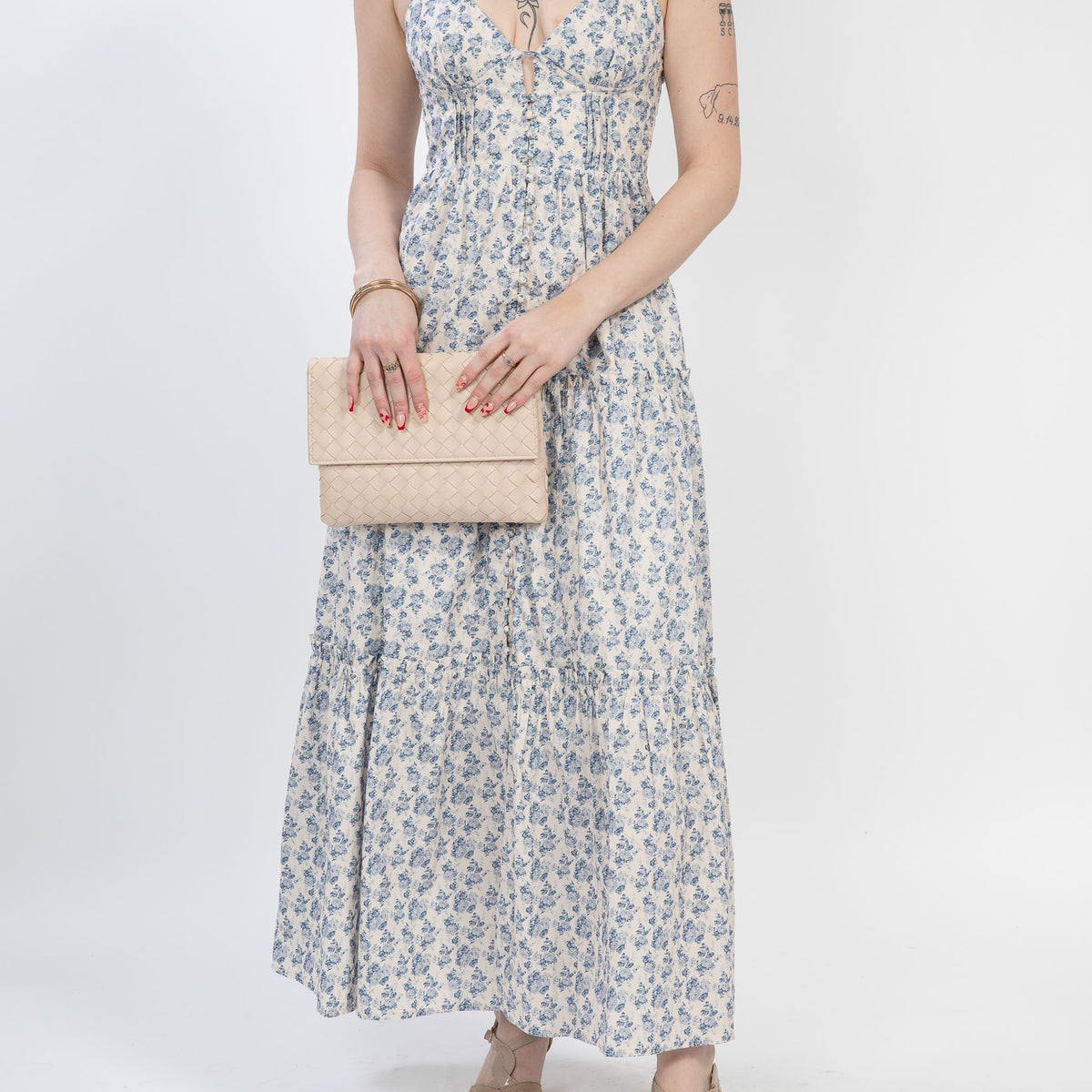 chinese dress ladies Wrapped In Romance Floral Chiffon Maxi Dress main image 0