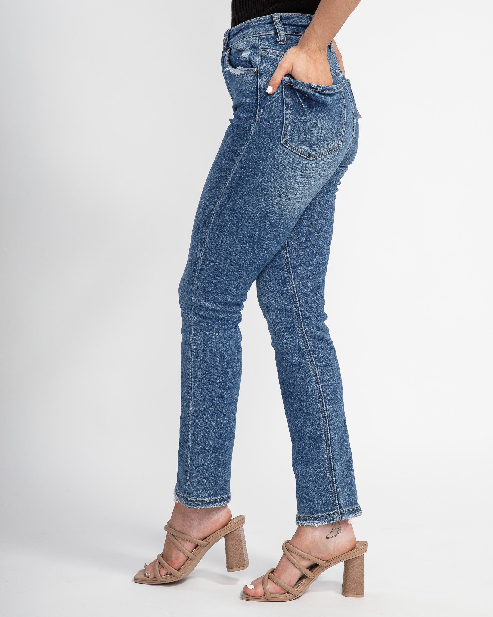 Straight to the Point Denim: Dark Wash