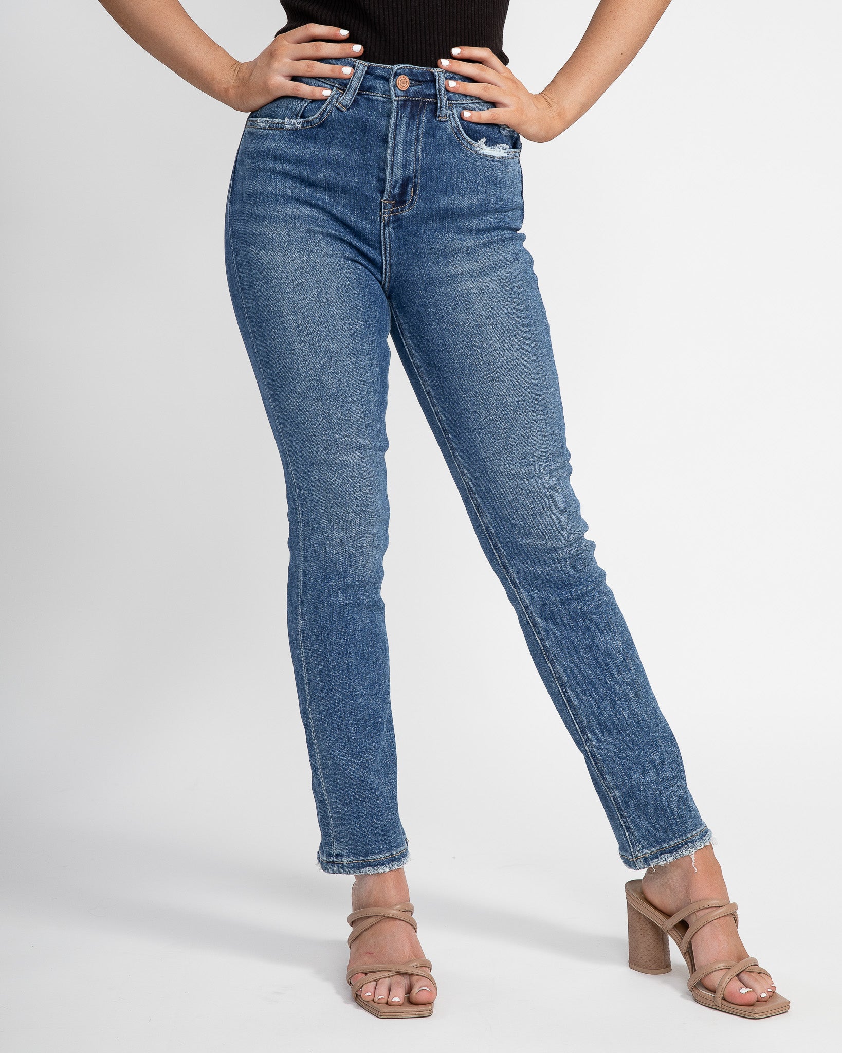 Straight to the Point Denim: Dark Wash