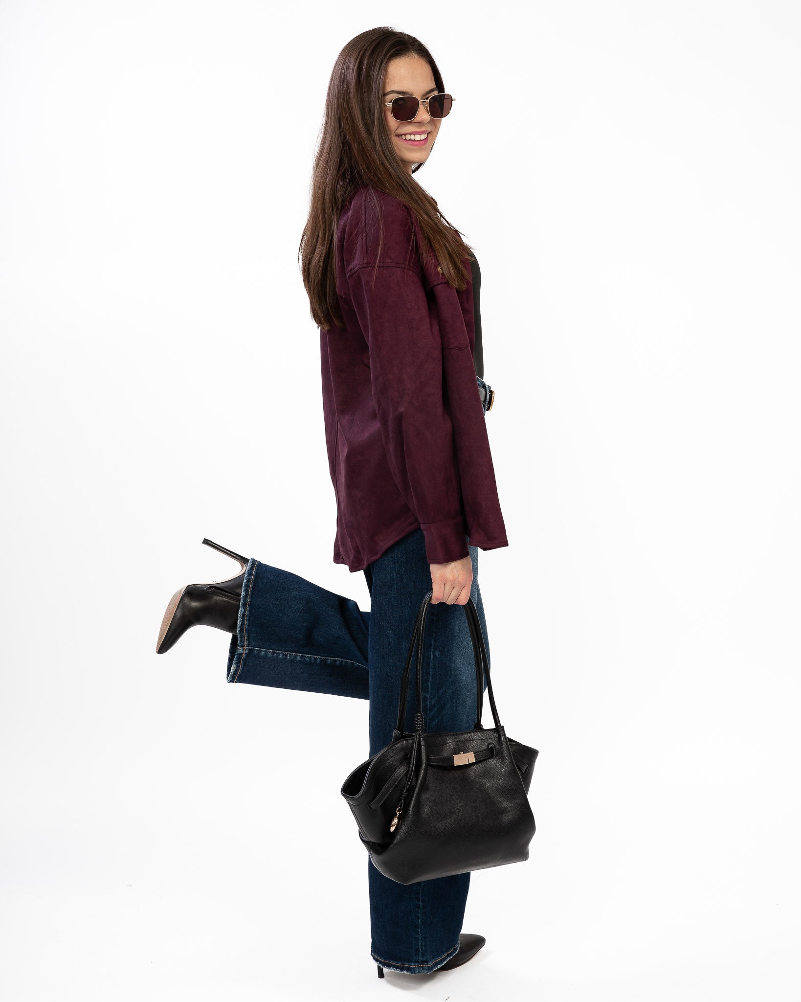 Surreal Suede Shirt Jacket