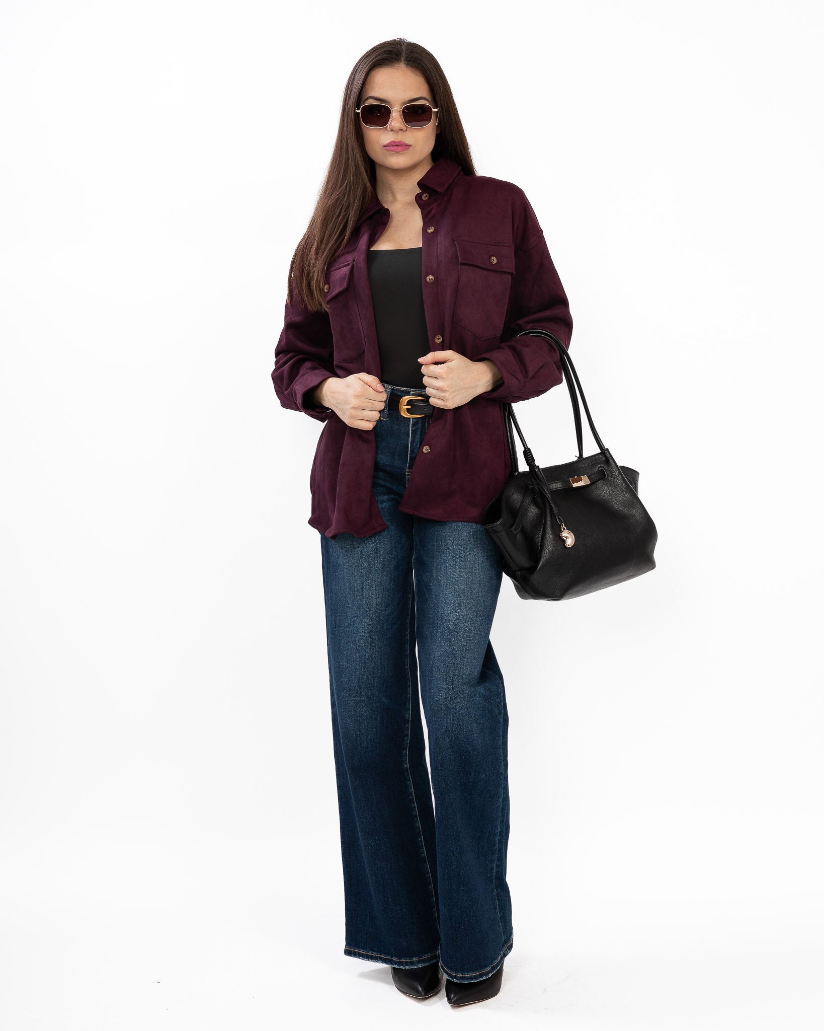 Surreal Suede Shirt Jacket