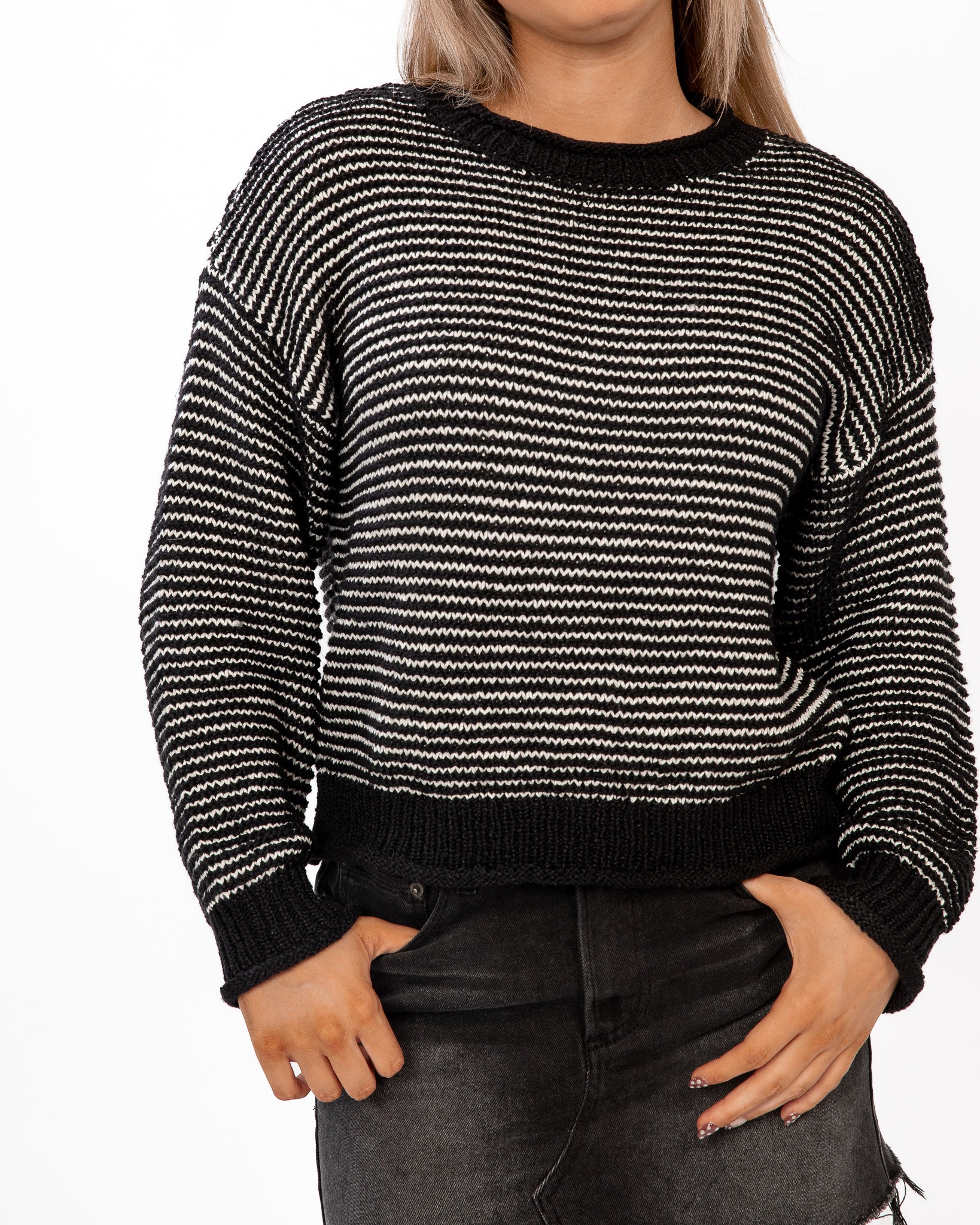 The Stripe is Right Pullover Sweater