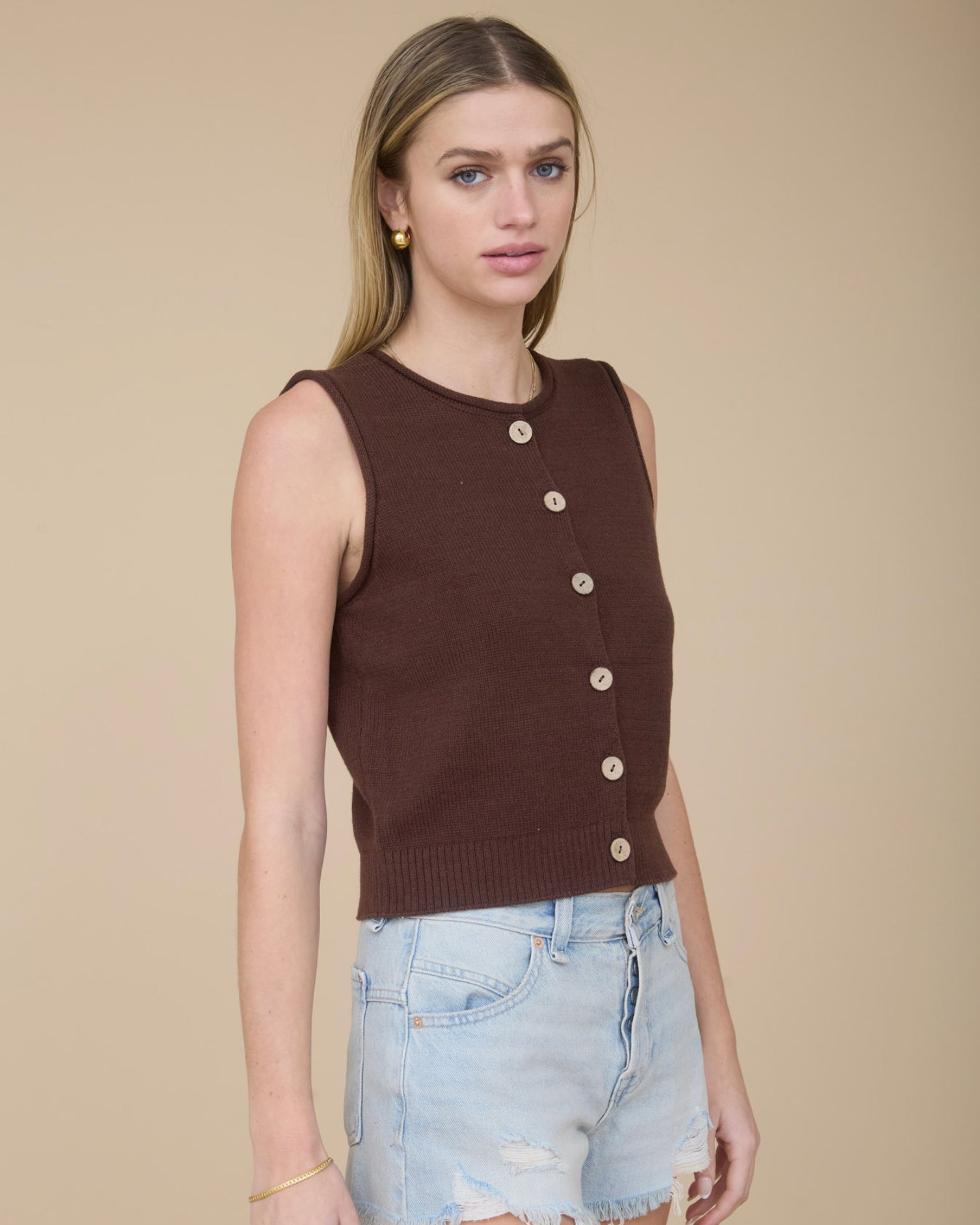Waterfront Top: Brown