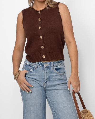 Waterfront Top: Brown