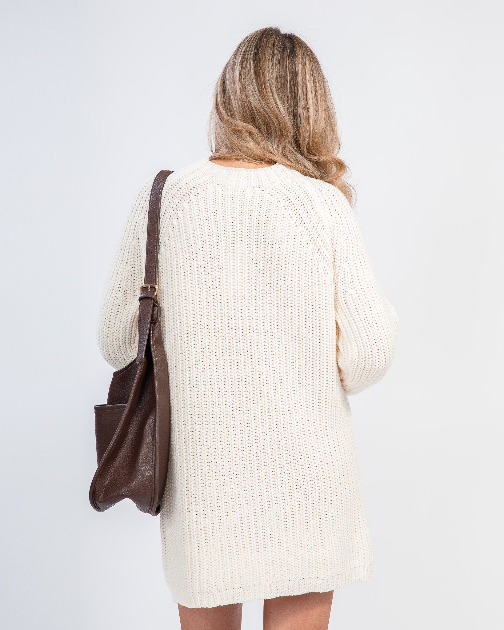 Winter Whites Sweater Dress