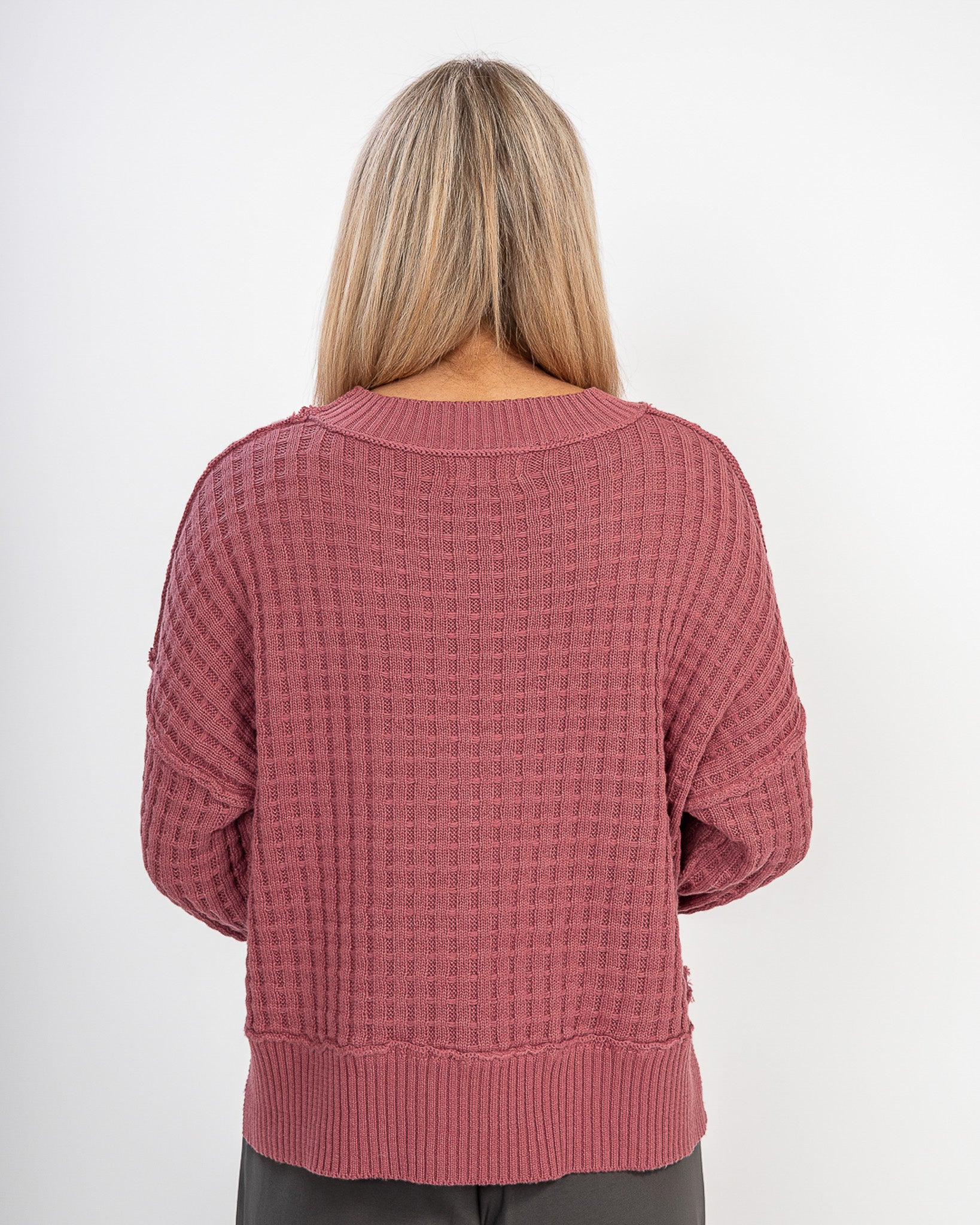 Smooth Sailing Sweater: Dusty Mauve